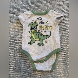Disney Gray and Green Dino-Mite Bodysuit Toy Story